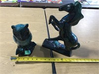 Owl & Horse Ornament - See Desc