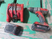 Milwaukee 18 volt 3/8" Drill w/2 Batteries