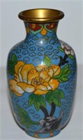 Vintage Chinese Cloisonne Vase Flowers Etc.