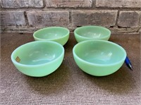 Four Jadeite bowls