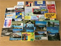 Vintage Road Maps & Post Cards Lot