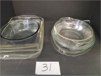 Clear Pyrex Baking Dishes