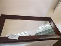 Wooden Framed Hall Mirror