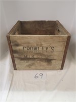 Wood Crowley's Milk Crate
