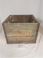 Wood Crowleys Milk Crate