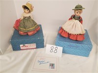 Pair of Italian Madame Alexander Dolls