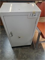 Vintage Small White Metal Cabinet