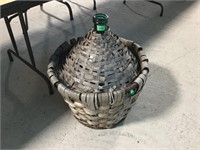 Wine Bottle with Basket