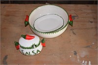 salsa bowls/cafe plate ware