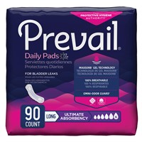 Prevail Women S Ultimate- Long Incontinence Pads