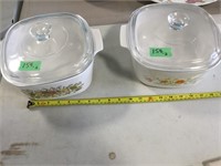 Glass Casserole Dishes - Lot of 2