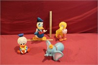 Vintage Assorted Disney's Rubber Figures
