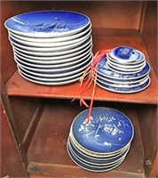 B&G Blue and White Decorative Plates
