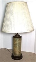 Metal Lamp with Shade with Map Theme