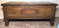Cedar Chest with Hinged Lid and Legs