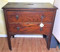 Antique Two Drawer Chest on Legs