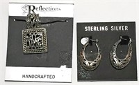 New Sterling Earrings and Pendant