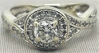 14KT WHITE GOLD 1.00CTS DIAMOND RING FEATURES