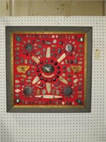 27" X 27" RELIC BOARD CONTAINING 200 PIECES