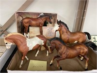 4 Breyer Horses. 1 in box.