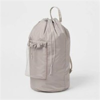 Backpack Laundry Bag Textured Gray - Brightroom