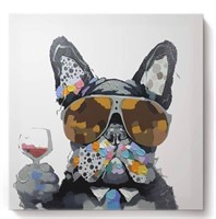 BINGIGO Canvas Wall Art Fashion Cool Dog