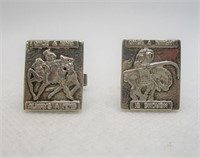 Sterling "Once A King", "Once a Knight" Cufflinks