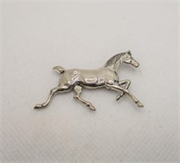 Vtg Beau Sterling Silver Horse Brooch