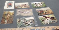 8 - Vintage Hunting Postcards