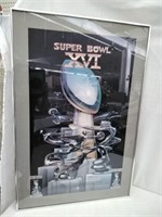 Super Bowl XVI Poster w/Tickets