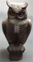 14 1/2" Paper Mache Owl Decoy