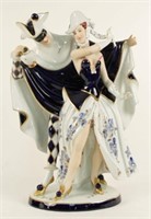 Royal Dux Bohemian Porcelain Masquerade Figurine