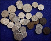 Bag of Collectible Coins Incl Silver