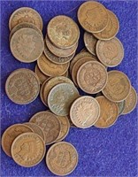 34 Indian Head Pennies