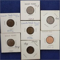 7 Collectible Wheat Pennies