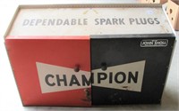Vtg Champion Spark Plug Store Display Cabinet