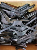CASE of (200) black plastic hangers