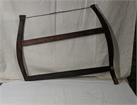 Antique Buck Bow Saw, Logging Tool.31"Wide handle