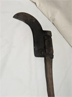 Primitive Antique Axe/Dagger Billhook, Blade is