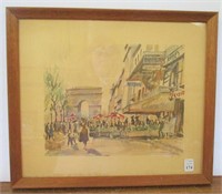 Signed & Numbered Champs Elysees Print
