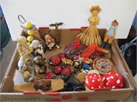 Box of Small Collectibles & Decor