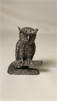 Honeywell Hudson 3in Pewter Owl