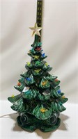 Plug-in light up ceramic Christmas Tree