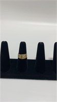 14K imperial gold vintage flexible mesh ring