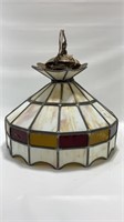 Vintage Tiffany style stained glass pub light