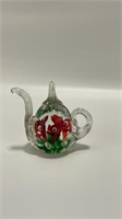 Unique Gibson teapot glass paper weight