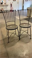 Set of 2 wrought iron Chairs