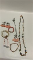 Variety lot of beaded costume jewelry