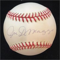 Joe DiMaggio Autographed Baseball w/Cert