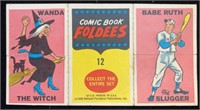 1966T #12 Babe Ruth Comic Book Foldee Card